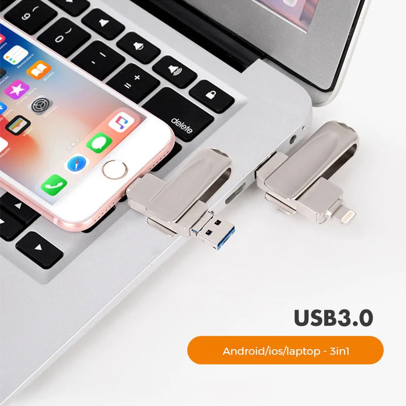 Clés USB 3 EN 1 – ذاكرة واحدة لكل أجهزتك !