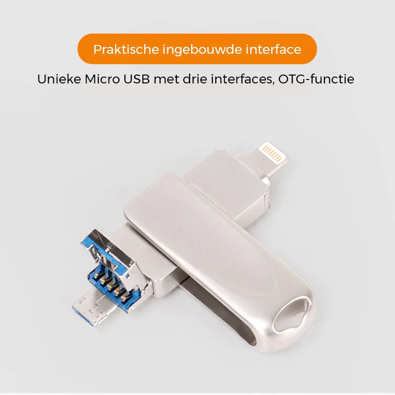 Clés USB 3 EN 1 – ذاكرة واحدة لكل أجهزتك !