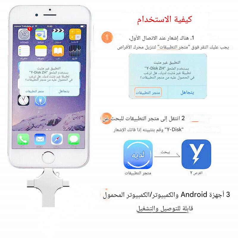 Clés USB 4 EN 1 – ذاكرة واحدة لكل أجهزتك !