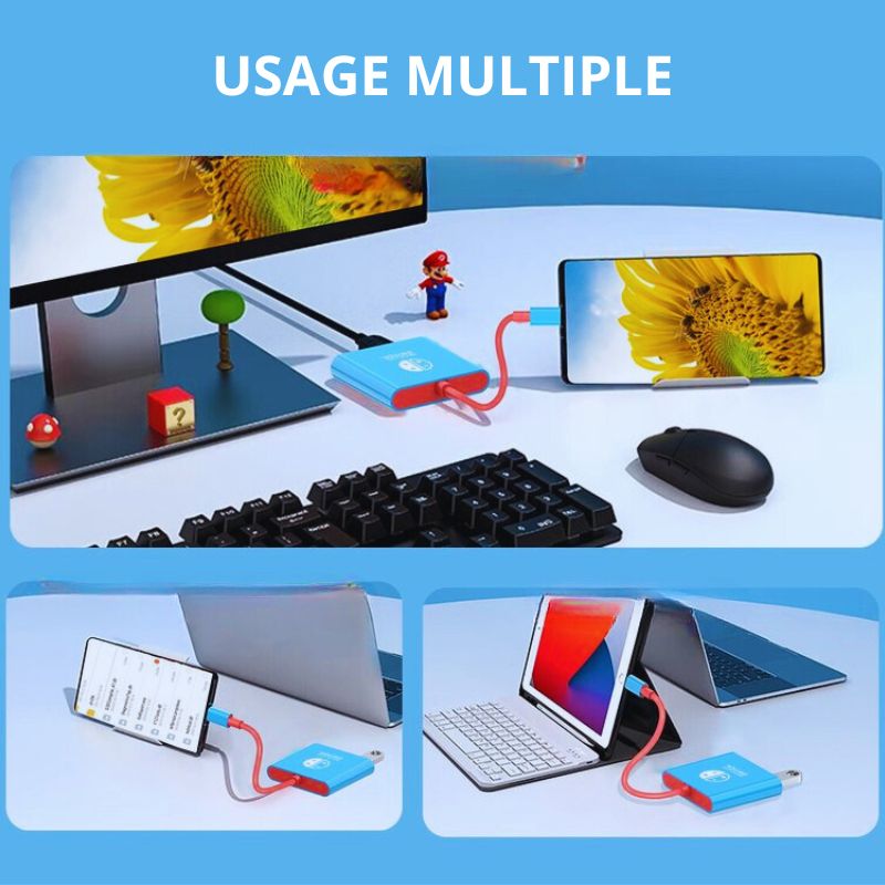 SwitchMaster Pro - L'Adaptateur 3-en-1 qui Élève Votre Jeu