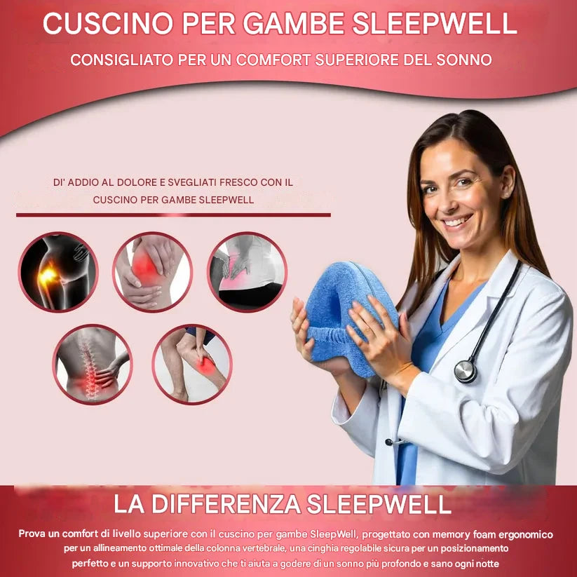 DreamLeg™ – Cuscino Ortopedico per Ginocchia con Schiuma Memory