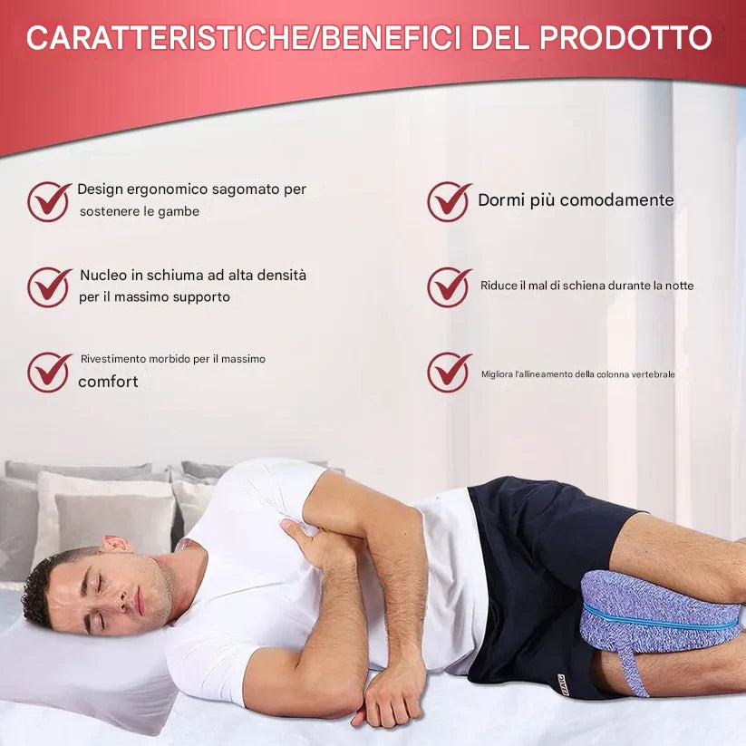 DreamLeg™ – Cuscino Ortopedico per Ginocchia con Schiuma Memory