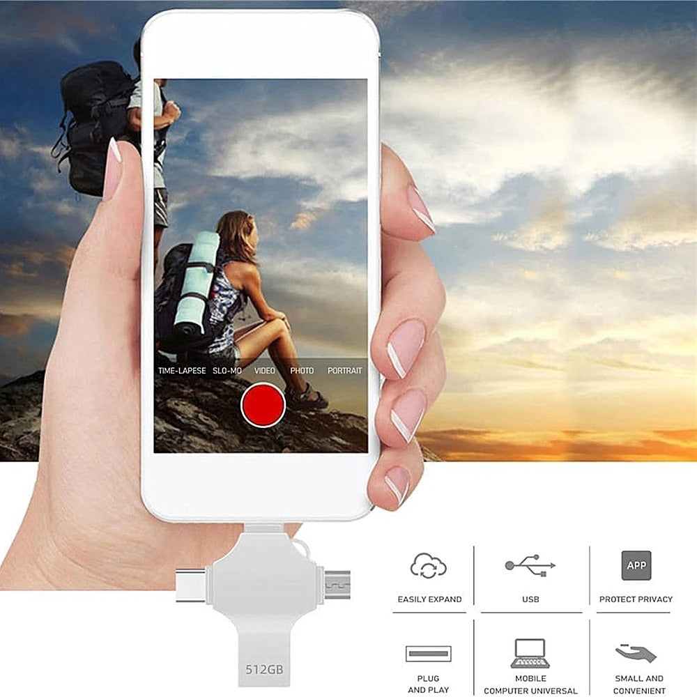 Clés USB 4 EN 1 – ذاكرة واحدة لكل أجهزتك !