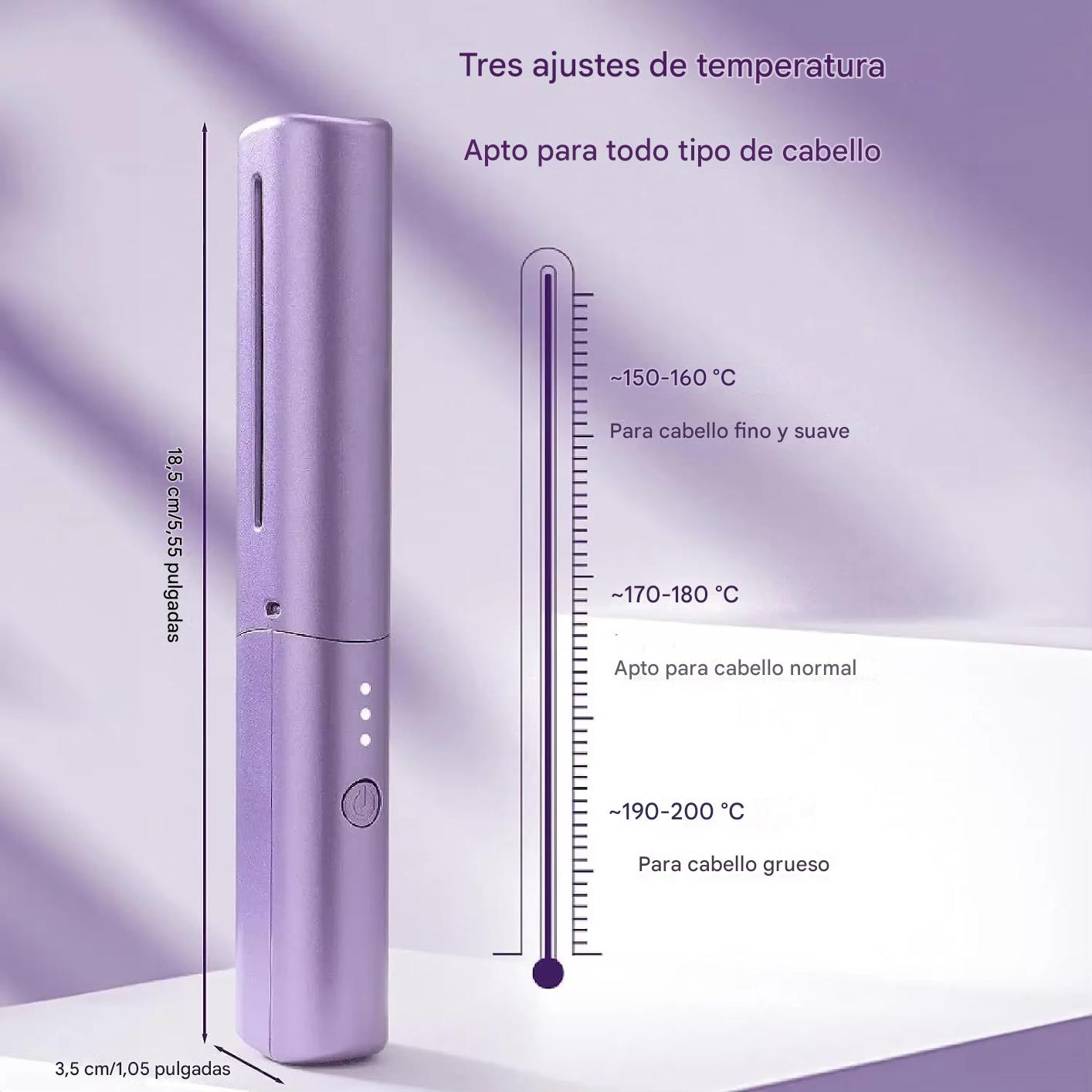 LissiPro™ – Cepillo alisador portátil 2 en 1 para un peinado rápido y sin esfuerzo