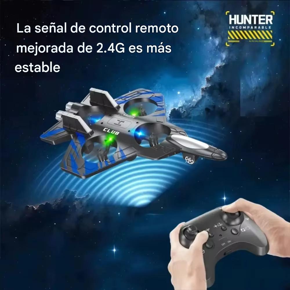 SkyRider™ – Avión RC 2.4G con acrobacias y luces LED