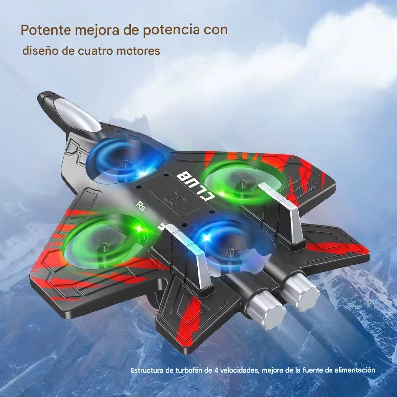 SkyRider™ – Avión RC 2.4G con acrobacias y luces LED