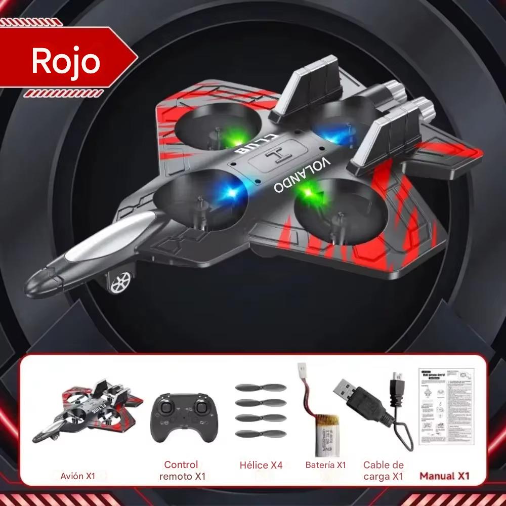 SkyRider™ – Avión RC 2.4G con acrobacias y luces LED