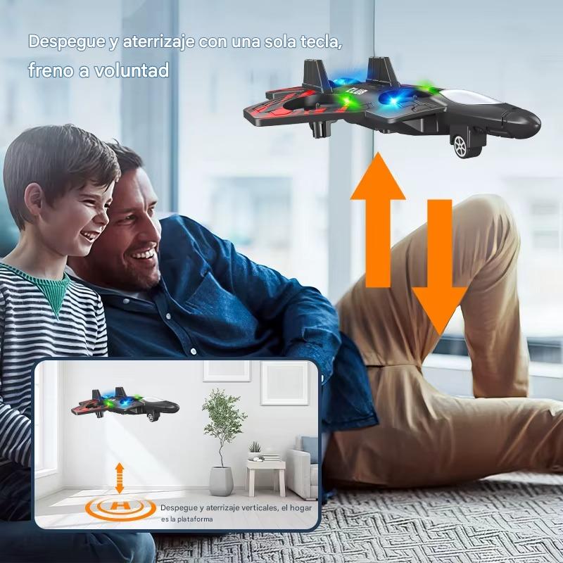SkyRider™ – Avión RC 2.4G con acrobacias y luces LED
