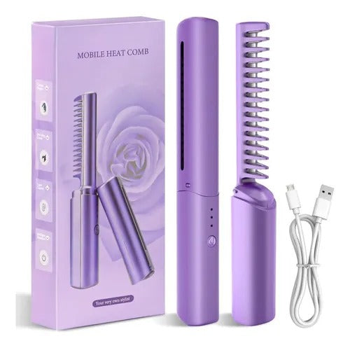 LissiPro™ – Cepillo alisador portátil 2 en 1 para un peinado rápido y sin esfuerzo