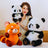 peluche panda-peluche panda roux