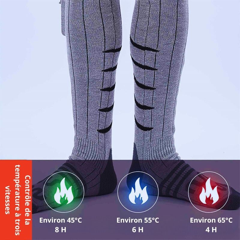 WarmStep - Chaussettes Chauffantes Confort Ultimes