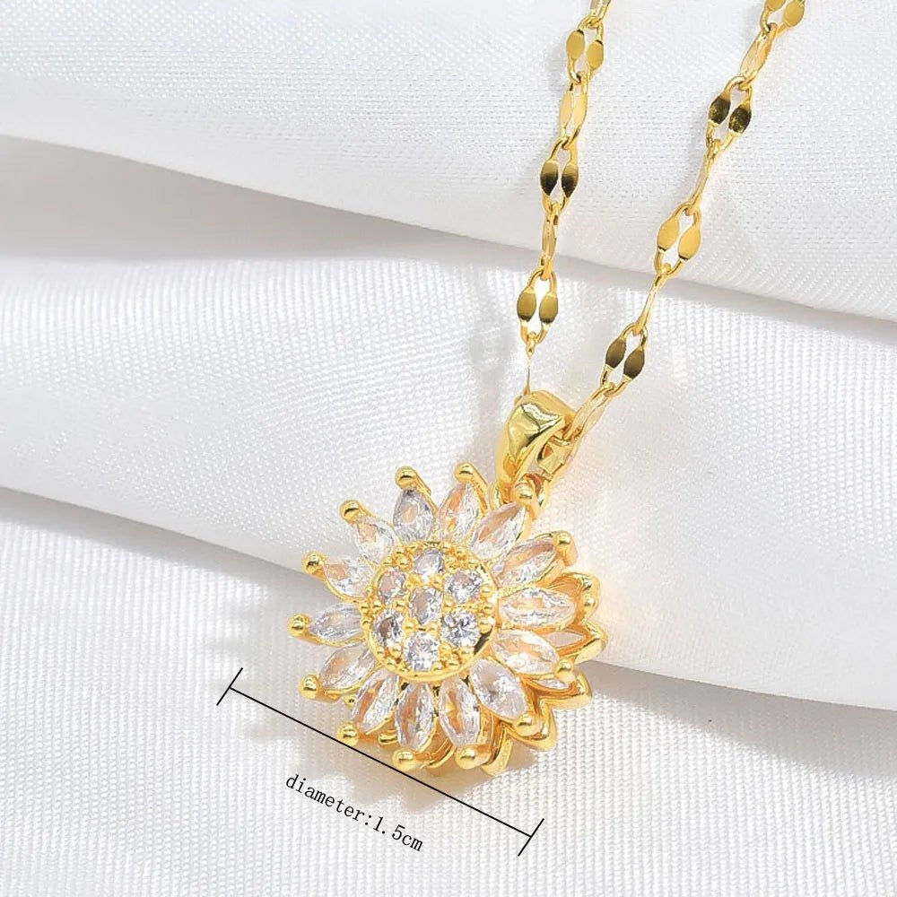 GiraTwin™ – Collar Girasol Dorado, símbolo de alegría y energía positiva