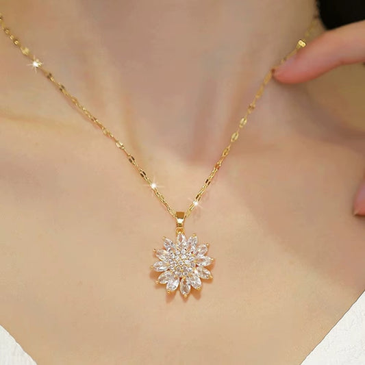 GiraTwin™ – Collar Girasol Dorado, símbolo de alegría y energía positiva